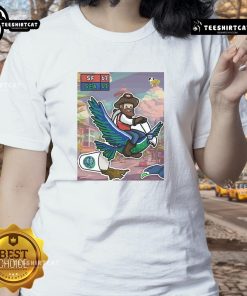 San Francisco 49ers ladies tee celebrating victory over Seattle Seahawks, showcasing team spirit and style.