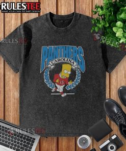 Awesome The Simpsons Bart X Carolina Panthers washed t-shirt featuring vibrant graphics and a stylish, relaxed fit.