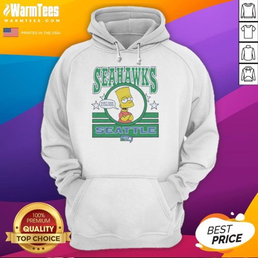 Awesome The Simpsons Bart X Seattle Seahawks Hoodie featuring vibrant colors and iconic character design.
