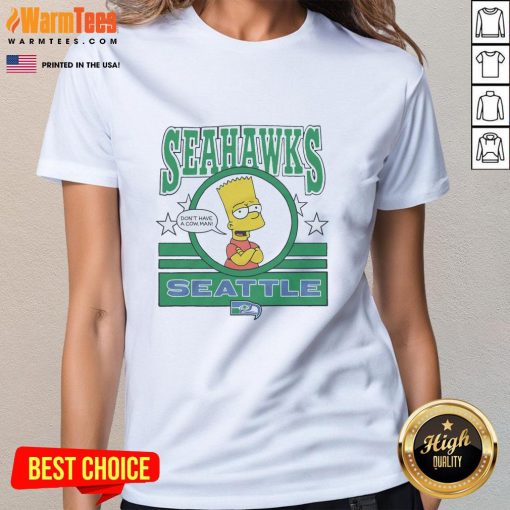 Awesome Bart Simpson Seattle Seahawks ladies tee featuring vibrant graphics and comfortable fit for fans.