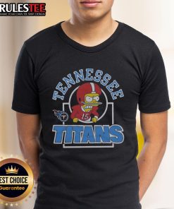 Awesome The Simpsons Bart X Tennessee Titans T-Shirt featuring Bart Simpson in Titans gear, perfect for fans and collectors.