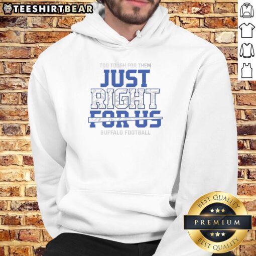 Stylish Buffalo football hoodie with bold design, perfect for fans who appreciate toughness and comfort in sportswear.
