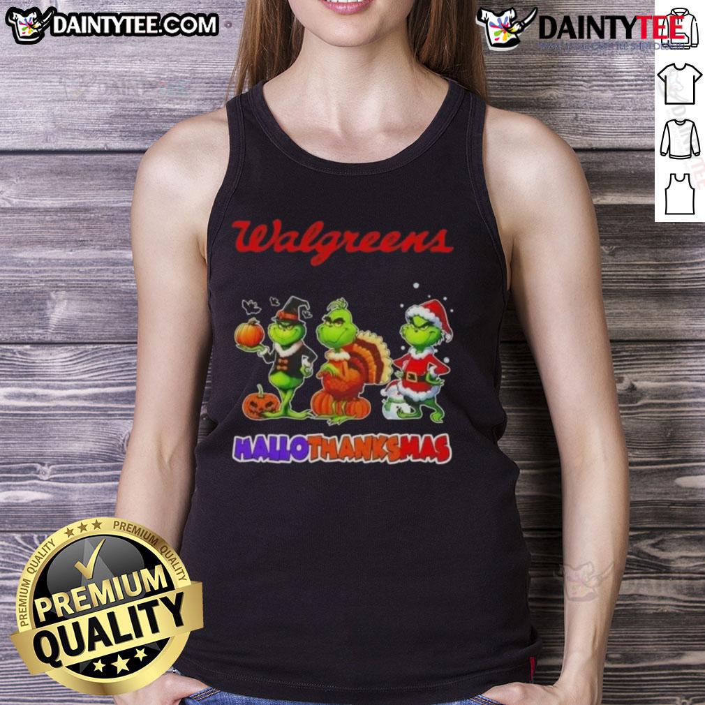 Awesome Walgreens X Grinch Cosplay Happy Hallothanksmas Tank Top