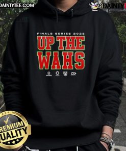 Awesome Warriors 2025 Dynasty Finals hoodie featuring bold graphics and vibrant colors, perfect for fans and collectors.