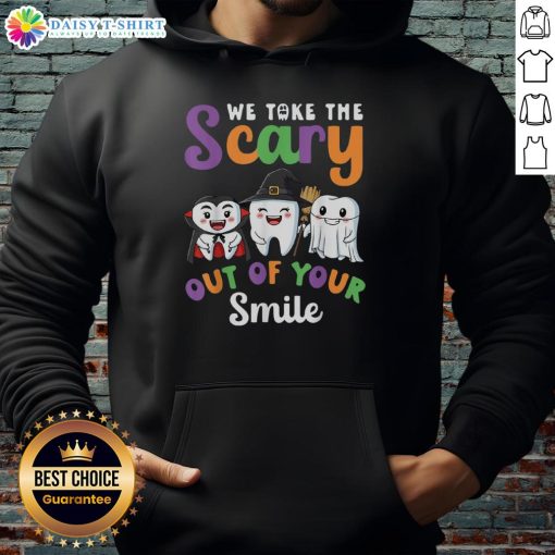 Awesome Halloween hoodie featuring a fun teeth design, perfect for taking the scary out of your smile this season.