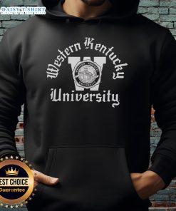 Awesome Western Kentucky Seal Hoodie showcasing a stylish design for fans and alumni of Western Kentucky University.