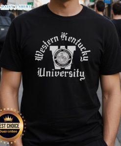 Alt Text: Awesome Western Kentucky Seal T-Shirt featuring a bold logo, perfect for fans and alumni of WKU.