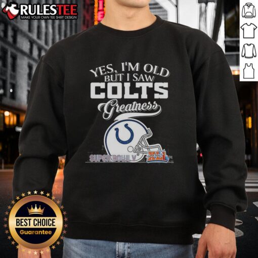 Alt Text: Indianapolis Colts Super Bowl sweatshirt featuring skyline design, celebrating Colts greatness for fans of all ages.