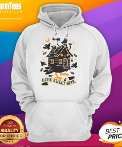 Adorable Cute Baba Yaga Sweet Home Hoodie featuring whimsical design and cozy fabric, perfect for fall fashion.