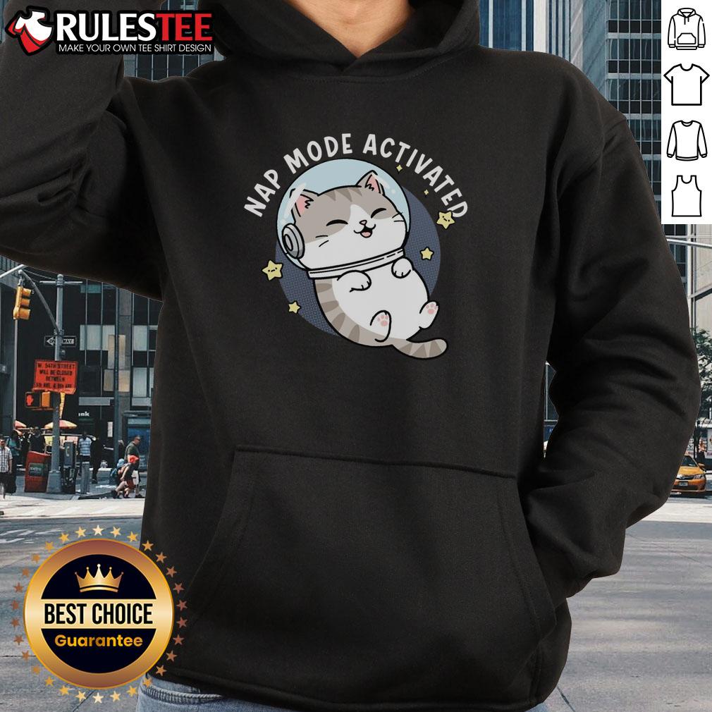 Cute Cat Nap Mode Activated Zero‑Gravity Snooze Hoodie Adorable cat in Zero Gravity Snooze Hoodie, showcasing ultimate comfort and cuteness during nap time.