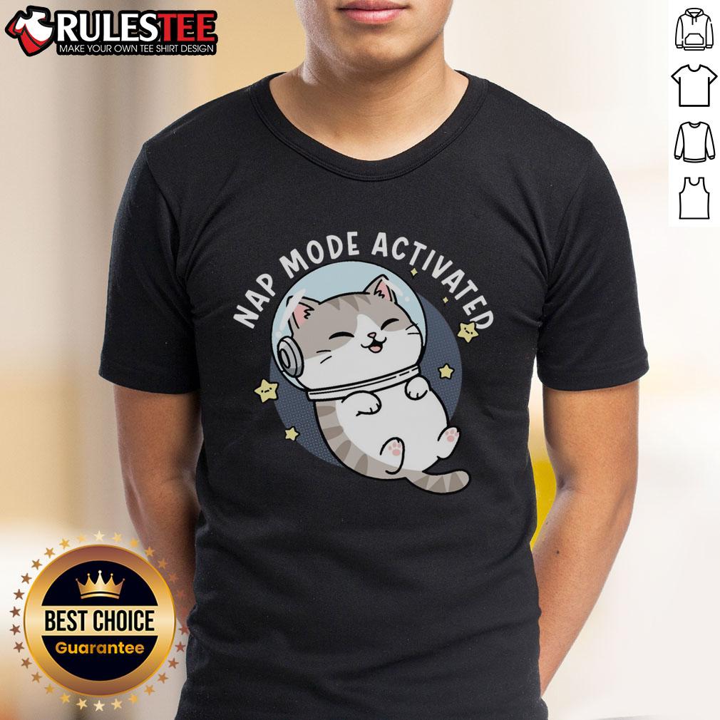 Cute Cat Nap Mode Activated Zero‑Gravity Snooze T Shirt Adorable cat sleeping in zero-gravity mode on a comfy t-shirt, perfect for cat lovers: 'Cute Cat Nap Mode Activated' design.
