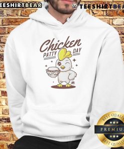Adorable Cute Chicken Patty Day hoodie featuring a playful chicken graphic, perfect for cozy casual wear.
