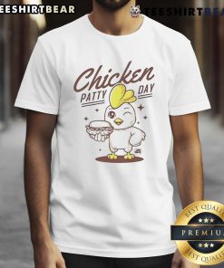 Cute Chicken Patty Day T-Shirt featuring a whimsical chicken graphic and vibrant colors, perfect for poultry lovers.