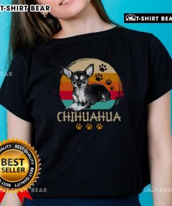 Cute Chihuahua tee for Dog Appreciation Day, featuring a retro vintage design perfect for dog lovers.