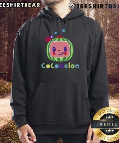 Cute Cocomelon cartoon watermelon character hoodie for kids, featuring vibrant colors and playful design, perfect for toddlers.
