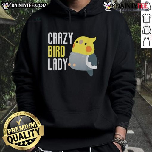 Adorable Cute Crazy Bird Lady Hoodie featuring colorful bird graphics, perfect for bird lovers and casual wear.