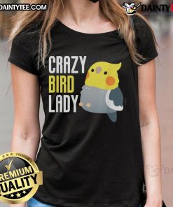 Cute Crazy Bird Lady graphic tee featuring a colorful design, perfect for bird lovers and casual wear.