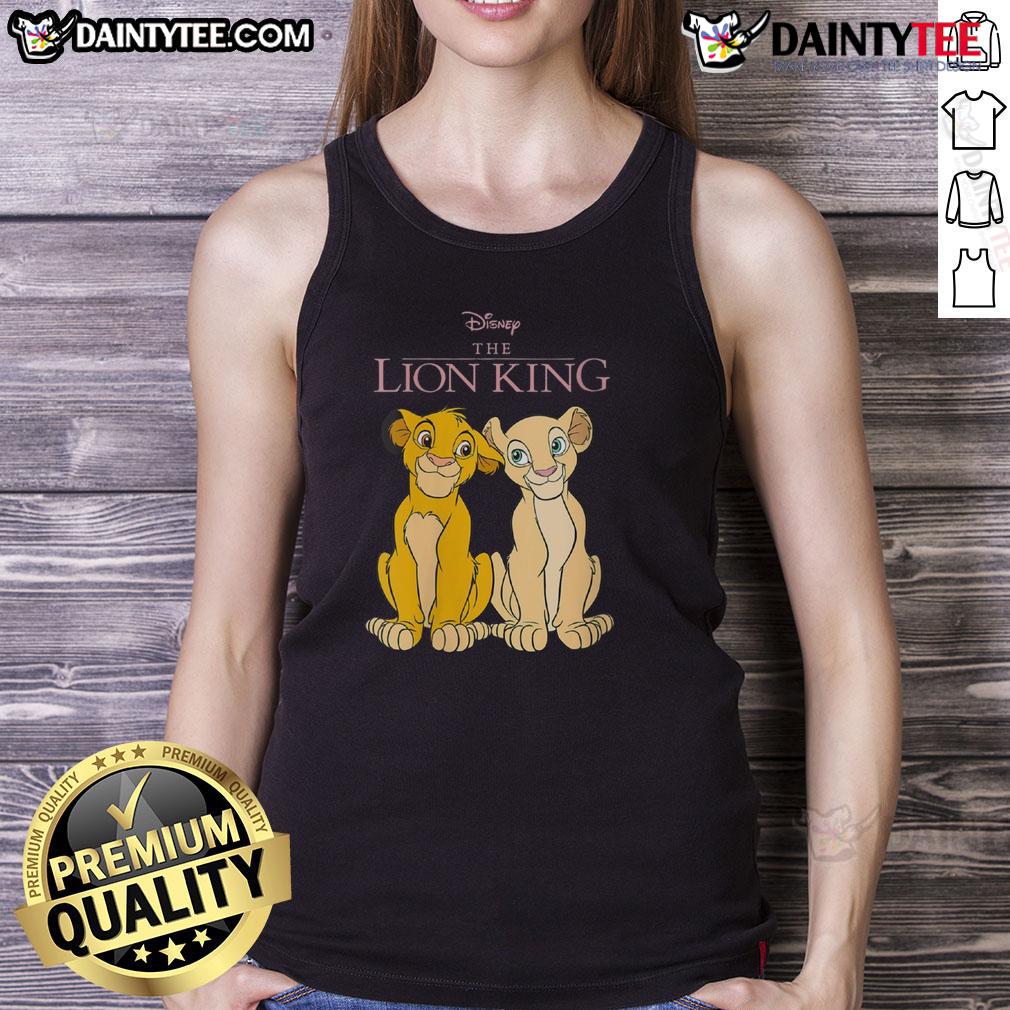 Cute Disney The Lion King Simba And Nala Tank Top Cute Disney The Lion King Simba and Nala tank top featuring vibrant graphics of beloved characters for fans.
