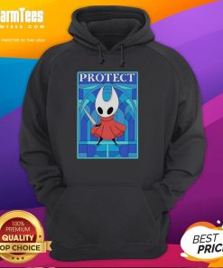 Cute hornet from Hollow Knight on a stylish hoodie, perfect for fans of the game and cozy fashion.
