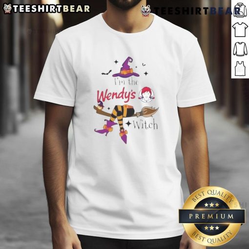 Cute I'M The Wendy's Witch Halloween T-Shirt featuring a whimsical witch design for festive Halloween fun.