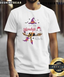 Cute I'M The Wendy's Witch Halloween T-Shirt featuring a whimsical witch design for festive Halloween fun.