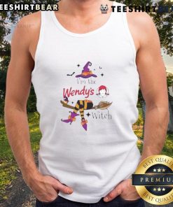 Alt Text: Cute 'I'm The Wendy's Witch' Halloween tank top featuring a playful design perfect for spooky season celebrations.
