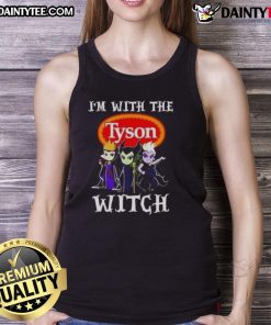 Cute Halloween tank top featuring Tyson Foods witch villains design, perfect for festive celebrations.