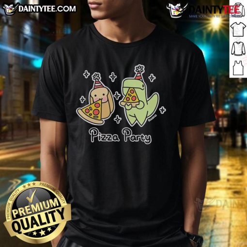 Cute Pizza Party Dinosaur and Loaf of Bread T-Shirt featuring playful dino graphics and vibrant colors for kids.