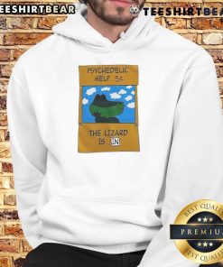 Cute psychedelic lizard in a hoodie, showcasing vibrant colors and whimsical design for a fun and unique vibe.