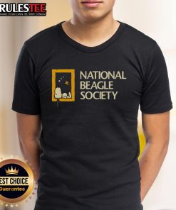 Alt Text: Cute Snoopy National Beagle Society T-Shirt featuring a playful Snoopy illustration, perfect for dog lovers.