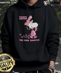 Alt Text: Cute Snoopy Peanuts Nation Pink Snooper Hoodie featuring a playful Snoopy design, perfect for fans and cozy wear.
