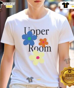 Cute Upperroom Flower T-Shirt featuring vibrant floral design on a soft, comfortable fabric for casual wear.