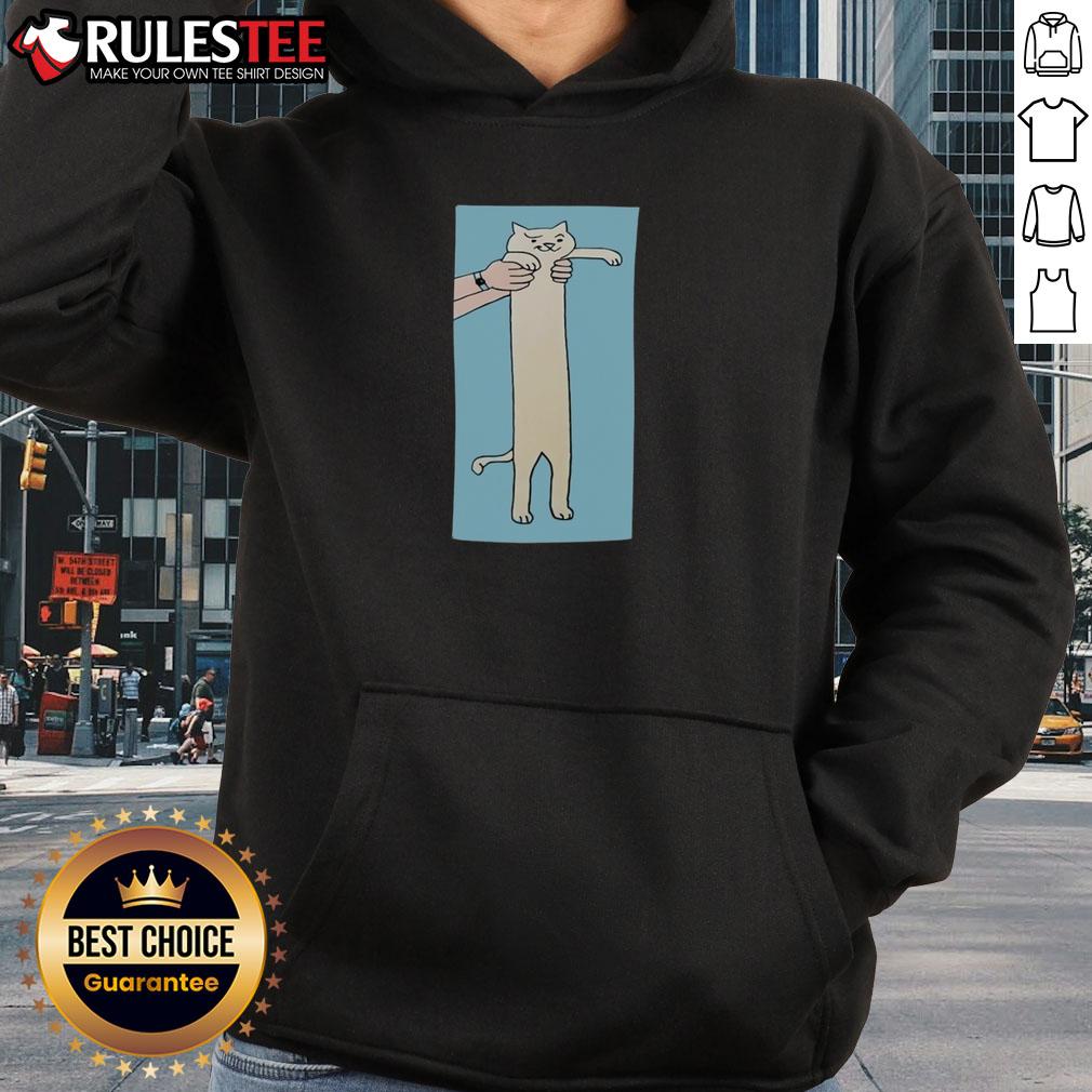Funny A Long Cat Cute Hoodie Funny long cat cute hoodie design featuring a playful cat graphic, perfect for cat lovers and cozy casual wear.