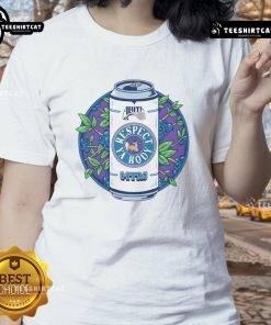 Alt Text: Funny Abita Root Beer Blueberry retro logo on a stylish ladies tee, perfect for casual wear and fans of unique beverages.
