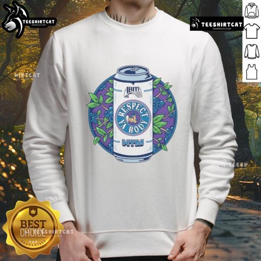 Alt Text: Funny Abita Root Beer Blueberry retro logo sweatshirt featuring a vibrant design and cozy fit for casual wear.