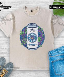 Funny Abita Root Beer blueberry retro logo on a washed t-shirt, showcasing vibrant colors and unique design.