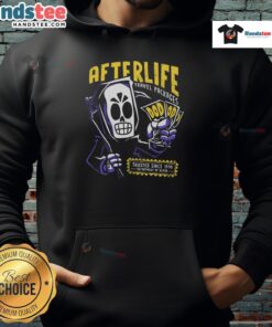 Funny Afterlife Travel Packages hoodie, trusted since 1998, featuring a humorous design perfect for fans of quirky apparel.