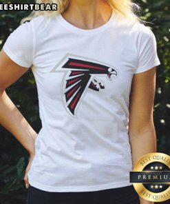 Funny Atlanta Falcons logo on a stylish ladies tee, perfect for fans showcasing their team spirit with humor.