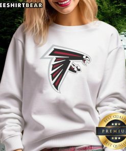 Alt Text: Funny Atlanta Falcons logo sweatshirt featuring a playful design, perfect for fans and casual wear.