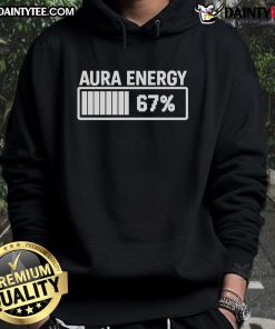 Funny Aura Energy at 67 meme hoodie featuring Gen Alpha slang design, perfect for trendy streetwear enthusiasts.
