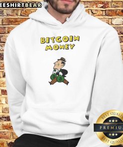 Funny Bitcoin Money Office Vintage Hoodie featuring a humorous cryptocurrency design perfect for casual wear.