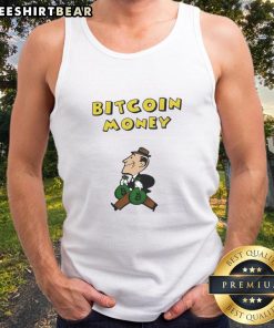 Funny Bitcoin money office vintage tank top featuring a humorous graphic design for crypto enthusiasts.