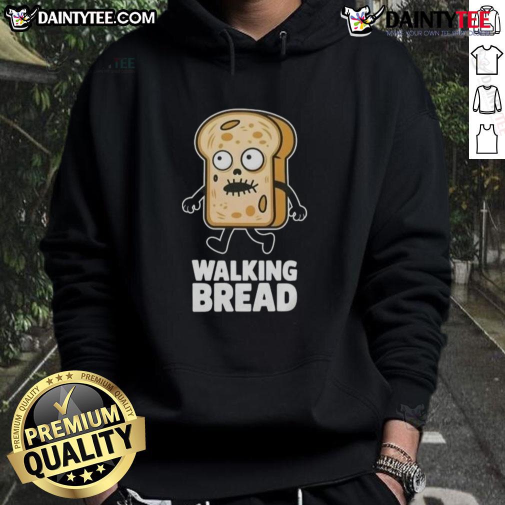 Funny Bread Walking Bread Halloween Vegan Hoodie Funny bread walking bread Halloween hoodie for vegans, featuring a playful design perfect for spooky season.