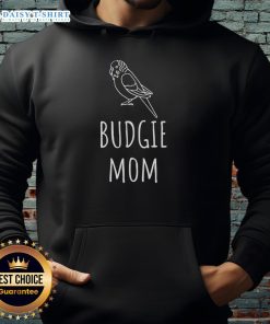Funny budgie mom parakeet bird lover hoodie featuring a colorful design and playful graphics perfect for bird enthusiasts.