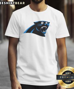 Funny Carolina Panthers logo T-shirt featuring a playful design perfect for fans and casual wear.