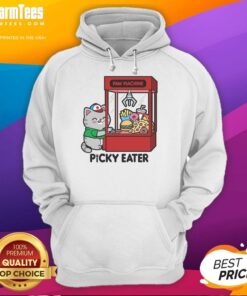 Funny cat paw design on a hoodie for picky eaters, showcasing a playful and quirky style perfect for cat lovers.