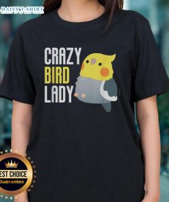 Funny Crazy Bird Lady Tee featuring a whimsical design perfect for bird lovers and quirky fashion enthusiasts.