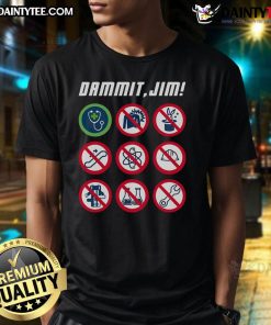 Funny Dammit Jim Star Trek Doctor McCoy T-Shirt featuring iconic quote and graphic design for fans of the series.