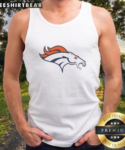 Funny Denver Broncos logo tank top featuring a playful design for fans, perfect for game day or casual wear.