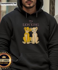 Alt Text: Funny Disney The Lion King Simba and Nala hoodie featuring vibrant graphics of the beloved characters.